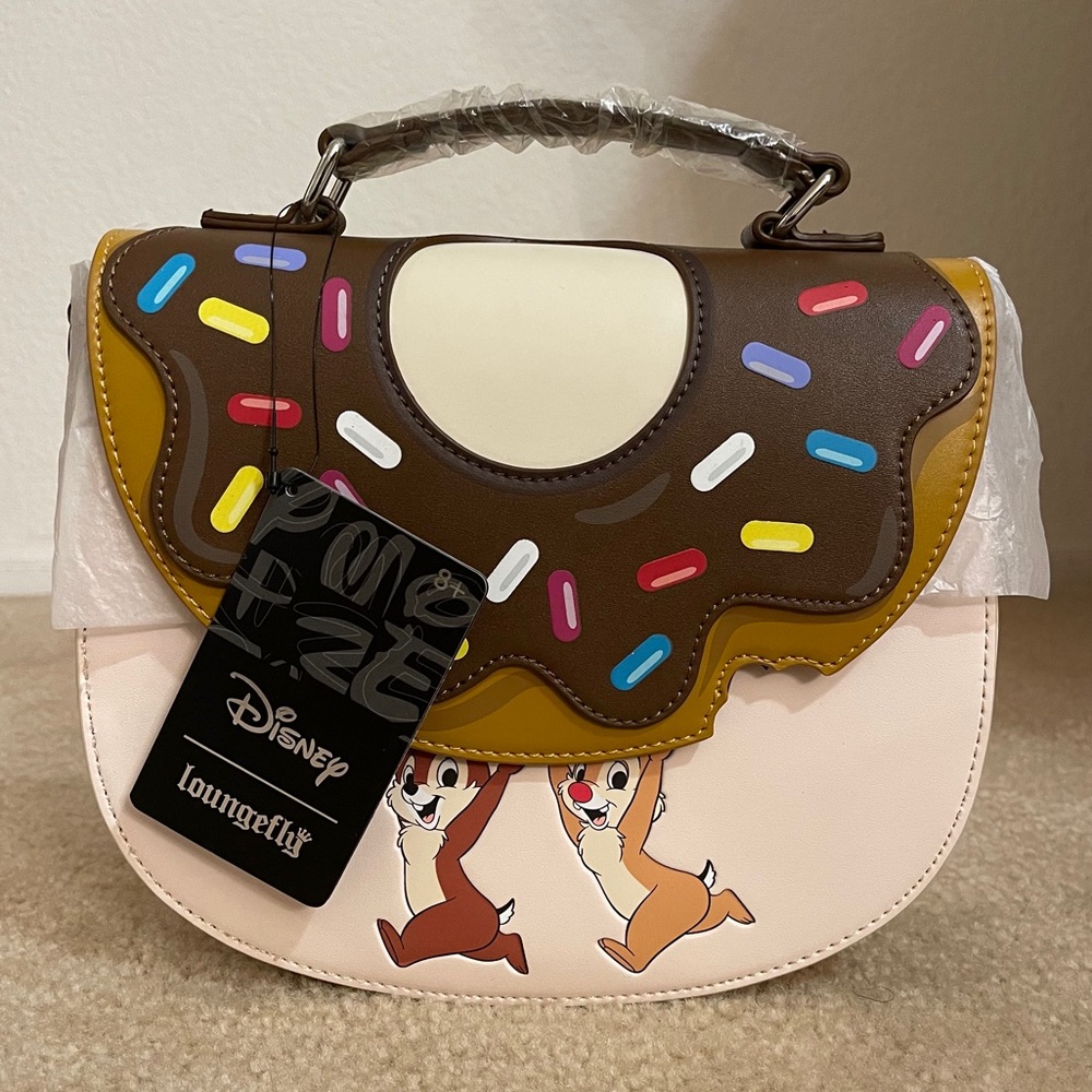 Loungefly Chip & Dale Donut Snatcher Crossbody Purse